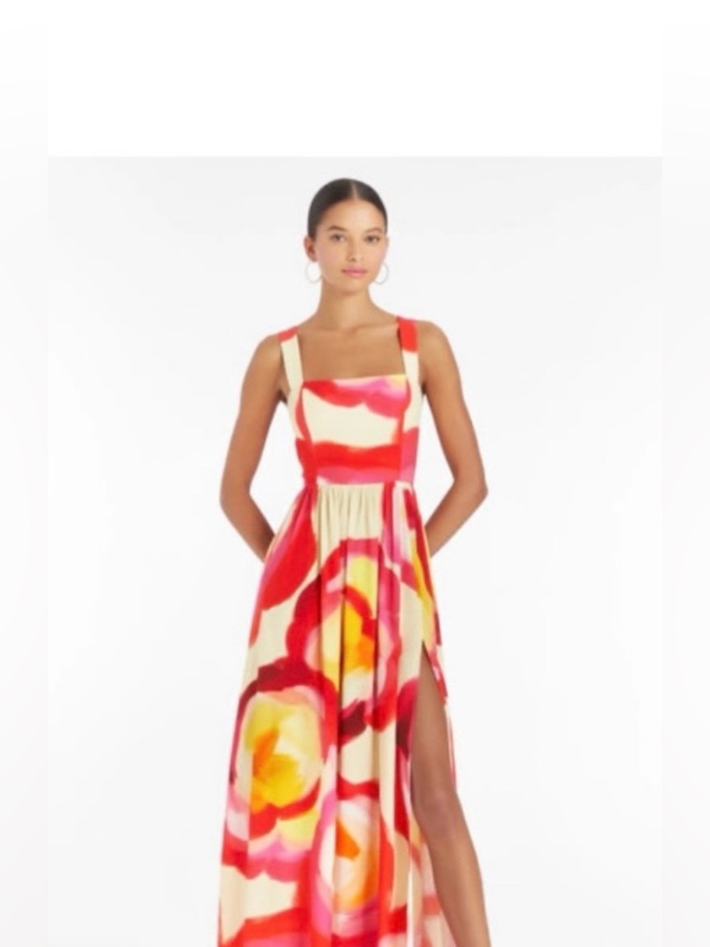 Amanda Uprichard Florence Maxi Dress Multi Color